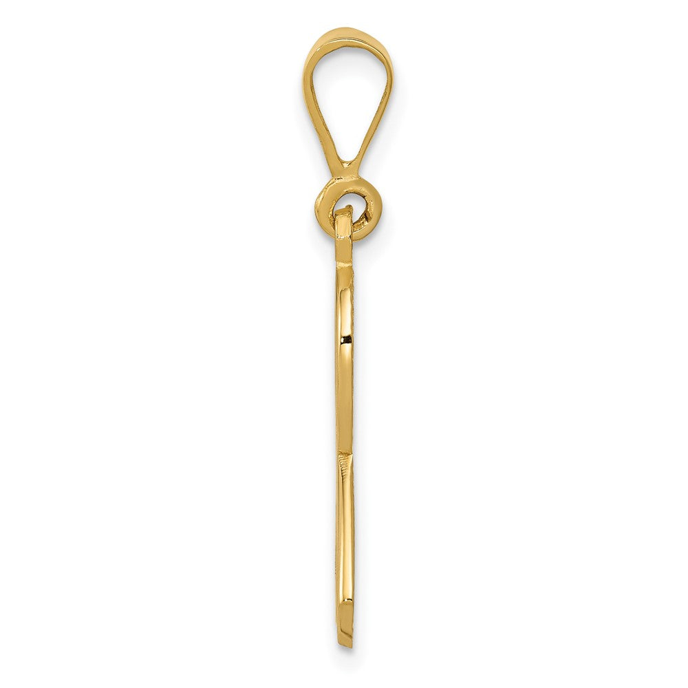 FJC Finejewelers 10 kt Yellow Gold Awareness Charm 30 x 12 mm