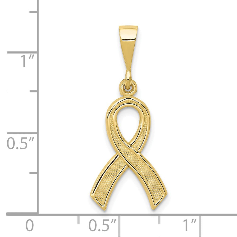 FJC Finejewelers 10 kt Yellow Gold Awareness Charm 30 x 12 mm