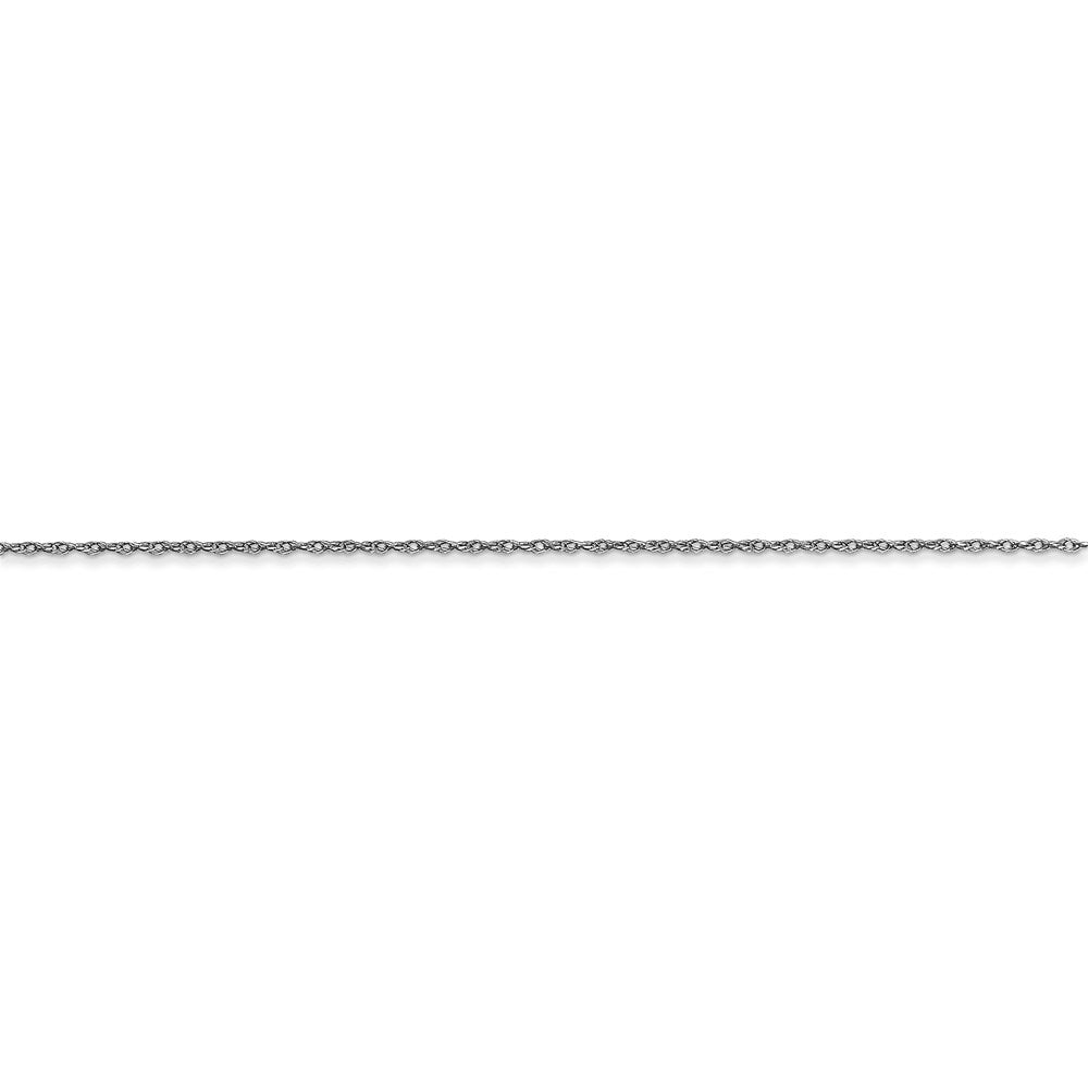 FJC Finejewelers 10 kt White Gold Chain Styles .5mm Carded Cable Rope Chain 22 Inches x 0.5 mm