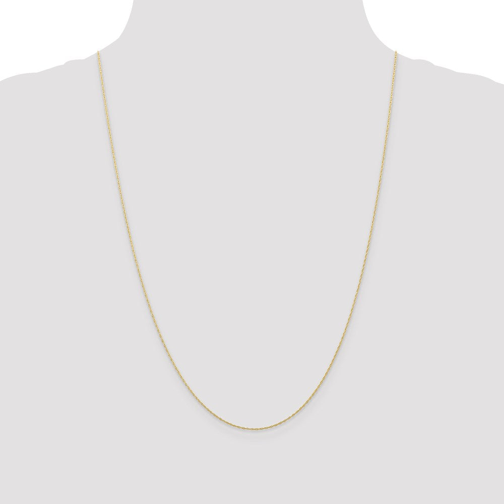 FJC Finejewelers 10 kt Yellow Gold Carded Cable Rope Chain 22 Inches x 0.5 mm