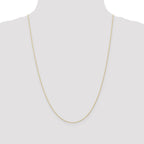 FJC Finejewelers 10 kt Yellow Gold Carded Cable Rope Chain 22 Inches x 0.5 mm
