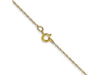 FJC Finejewelers 10 kt Yellow Gold Carded Cable Rope Chain 22 Inches x 0.5 mm