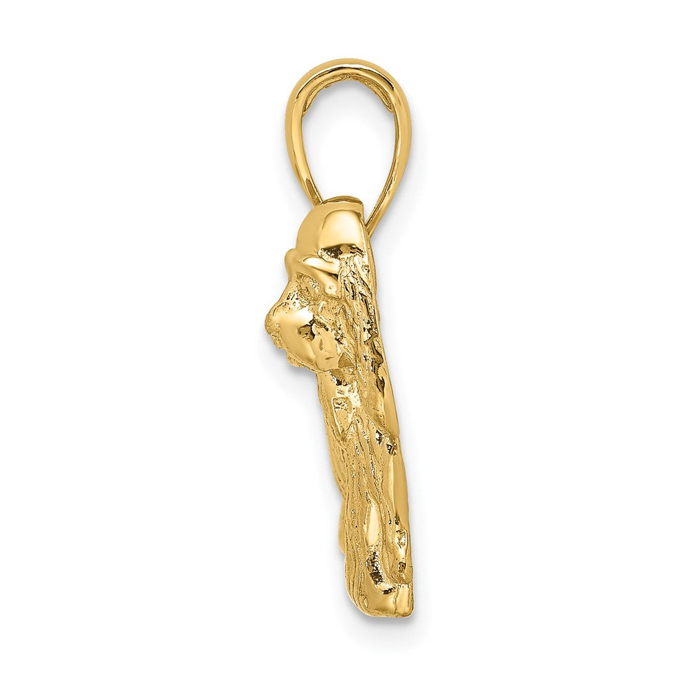 FJC Finejewelers 10 kt Yellow Gold 2-D Cocker Spaniel Dog Charm 21 x 16 mm