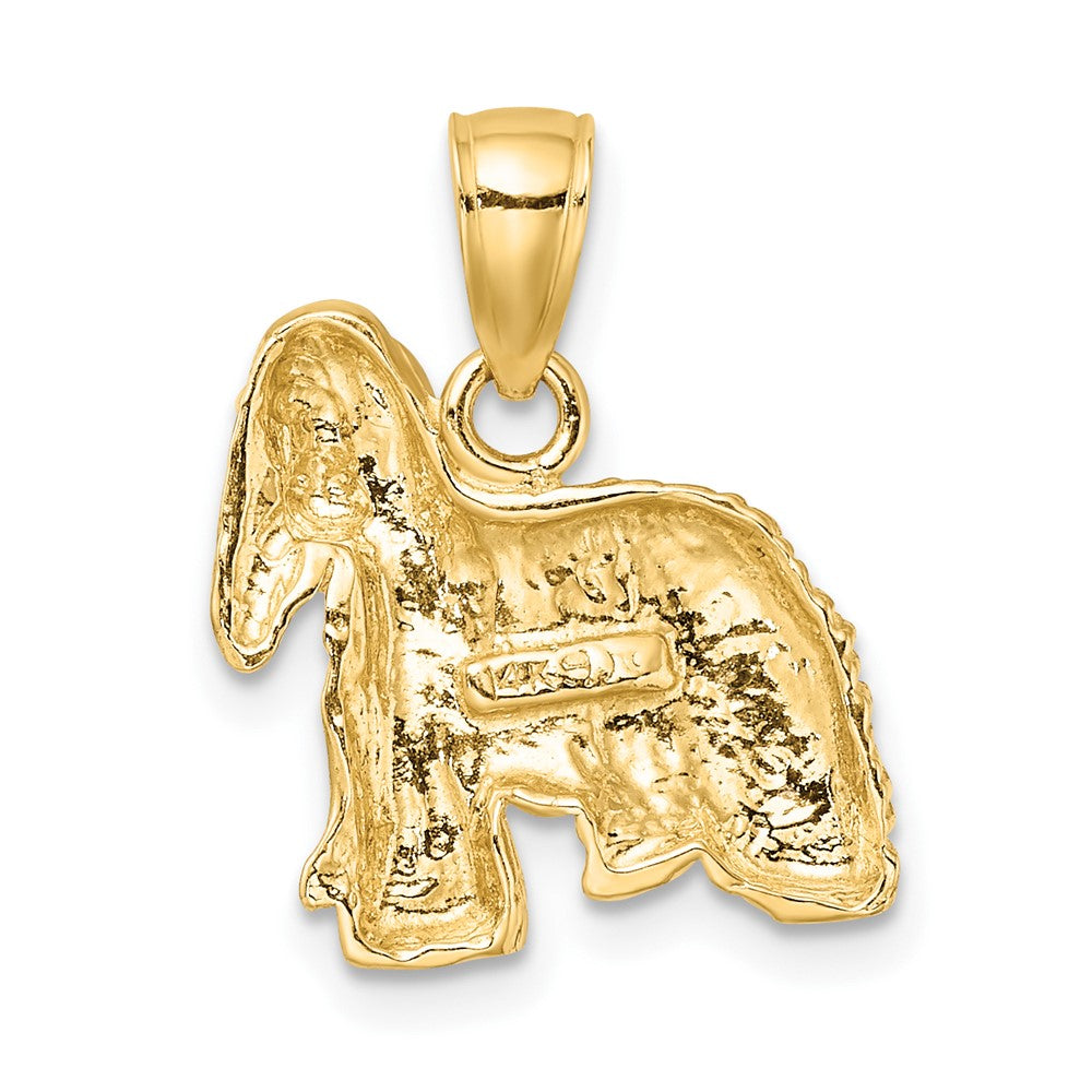 FJC Finejewelers 10 kt Yellow Gold 2-D Cocker Spaniel Dog Charm 21 x 16 mm