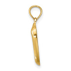 FJC Finejewelers 10 kt Yellow Gold KITTY Bowl Charm 19 x 8 mm