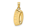 FJC Finejewelers 10 kt Yellow Gold KITTY Bowl Charm 19 x 8 mm