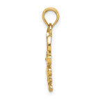 FJC Finejewelers 10 kt Yellow Gold Rabbit Charm 23 x 10 mm