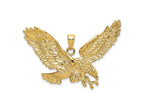 FJC Finejewelers 10 kt Yellow Gold Eagle with Beak Touching Claws Charm 40 x 43 mm