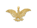 FJC Finejewelers 10 kt Yellow Gold Eagle with Wings Spread Charm 28 x 41 mm