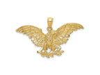 FJC Finejewelers 10 kt Yellow Gold Eagle with Wings Spread Charm 28 x 41 mm