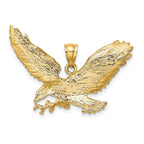 FJC Finejewelers 10 kt Yellow Gold Eagle with Beak Touching Claws Charm 31 x 34 mm