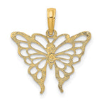 FJC Finejewelers 10 kt Yellow Gold Butterfly Charm 20 x 20 mm