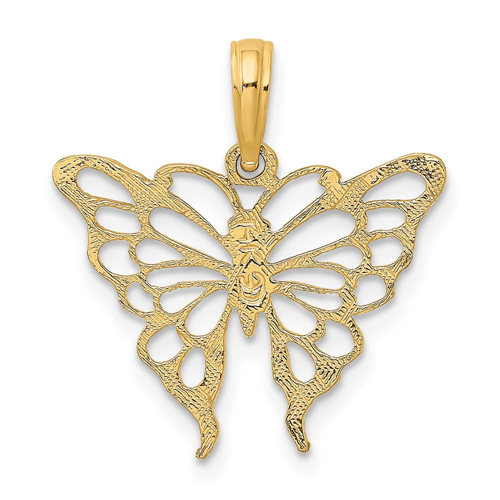 FJC Finejewelers 10 kt Yellow Gold Butterfly Charm 20 x 20 mm