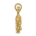 FJC Finejewelers 10 kt Yellow Gold 3-D Horse Charm 26 x 26 mm