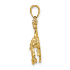 FJC Finejewelers 10 kt Yellow Gold 3-D Horse Trotting Charm 27 x 24 mm