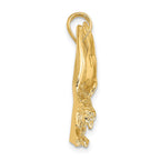 FJC Finejewelers 10 kt Yellow Gold Eagle Landing with Wings Up Charm 31 x 18 mm