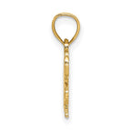 FJC Finejewelers 10 kt Yellow Gold Carousel Horse Charm 16 x 13 mm