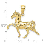 FJC Finejewelers 10 kt Yellow Gold 3-D Tennessee Walking Horse Charm 34 x 30 mm