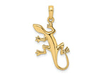 FJC Finejewelers 10 kt Yellow Gold 2-D Gecko Charm 29 x 14 mm