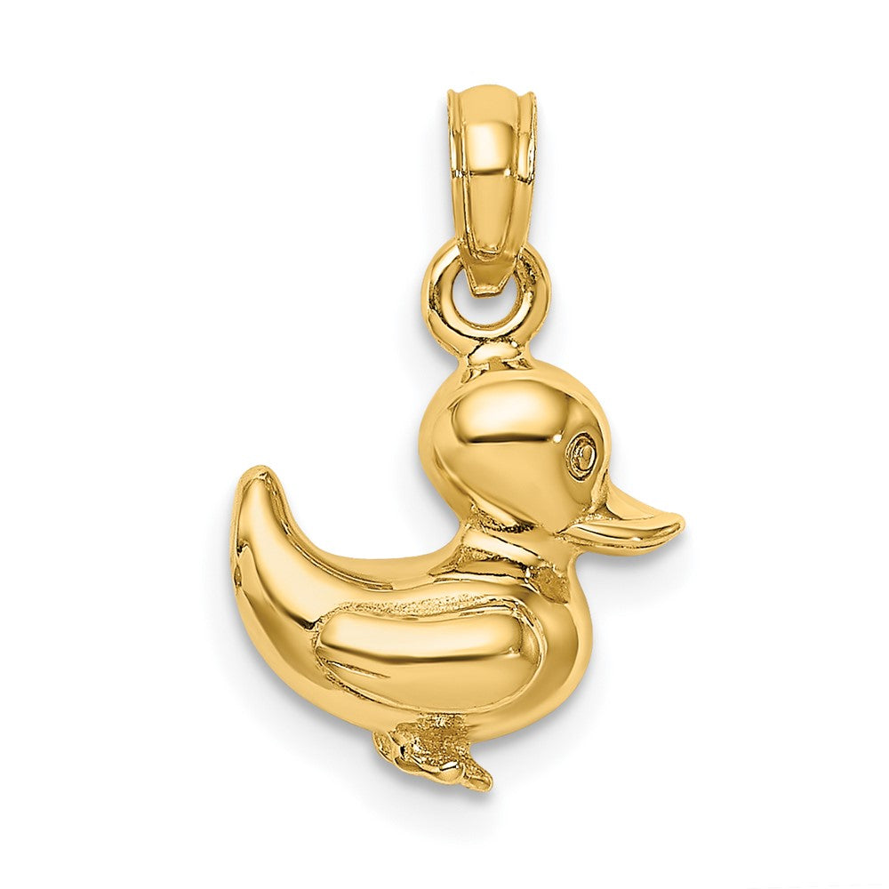 FJC Finejewelers 10 kt Yellow Gold 3-D Duckling Charm 17 x 11 mm