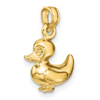 FJC Finejewelers 10 kt Yellow Gold 3-D Duckling Charm 17 x 11 mm