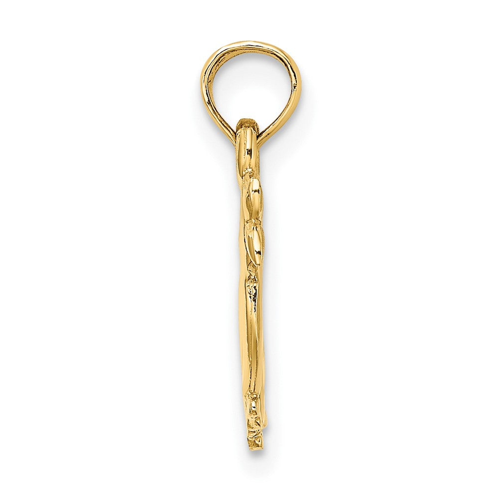 FJC Finejewelers 10 kt Yellow Gold 3-D Two Ducks Charm 16 x 17 mm