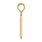 FJC Finejewelers 10 kt Yellow Gold with Enamel Bingo Card Charm 19 x 13 mm