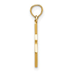 FJC Finejewelers 10 kt Yellow Gold Enamel Bowling Ball and Pin Charm 15 x 11 mm