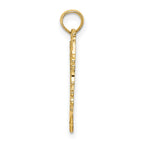 FJC Finejewelers 10 kt Yellow Gold Cut-Out Floral Heart Charm 22 x 19 mm