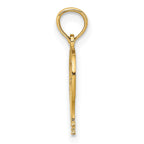 FJC Finejewelers 10 kt Yellow Gold Cut-Out Flat Hot Air Balloon Charm 12 x 9 mm