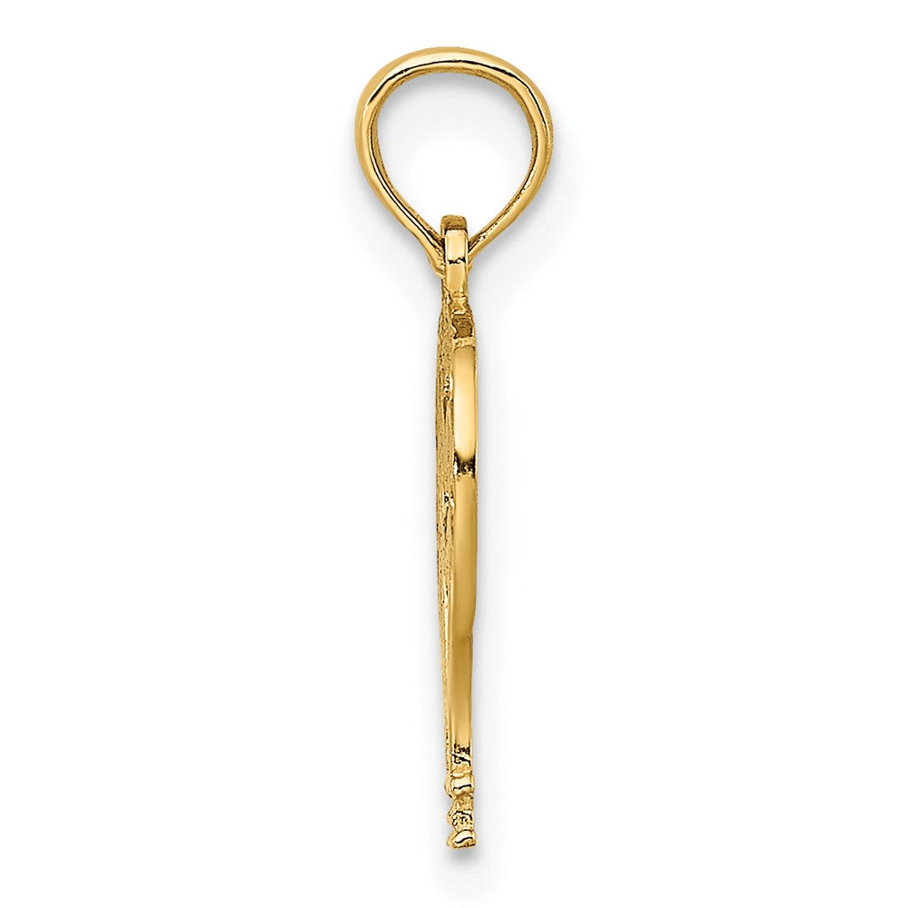 FJC Finejewelers 10 kt Yellow Gold Cut-Out Flat Hot Air Balloon Charm 12 x 9 mm
