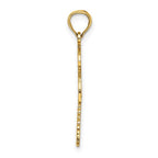 FJC Finejewelers 10 kt Yellow Gold Palm Tree with Cactus Charm 20 x 11 mm