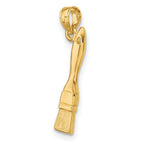 FJC Finejewelers 10 kt Yellow Gold 3-D Paint Brush Charm 20 x 3 mm