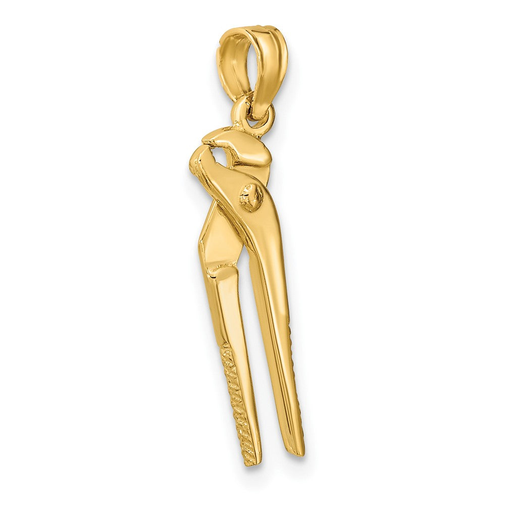 FJC Finejewelers 10 kt Yellow Gold 3-D Moveable Locking Wrench Charm 19 x 5 mm