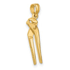 FJC Finejewelers 10 kt Yellow Gold 3-D Moveable Locking Wrench Charm 19 x 5 mm