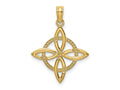 FJC Finejewelers 10 kt Yellow Gold Small Celtic Eternity Knot Charm 21 x 18 mm