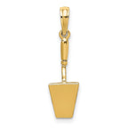 FJC Finejewelers 10 kt Yellow Gold 3-D Concrete Tool Spatula Charm 19 x 7 mm