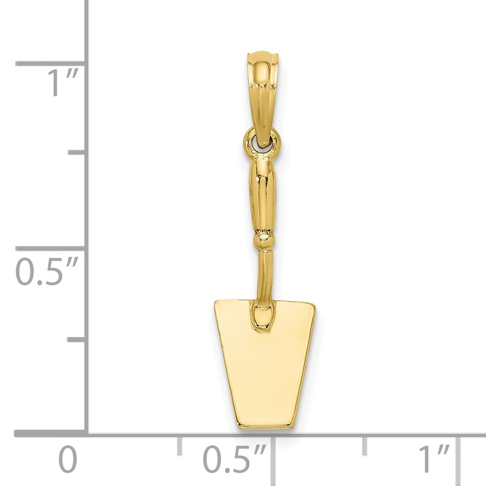FJC Finejewelers 10 kt Yellow Gold 3-D Concrete Tool Spatula Charm 19 x 7 mm