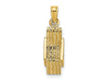 FJC Finejewelers 10 kt Yellow Gold 3-D Lounge Beach Chair Charm 14 x 6 mm