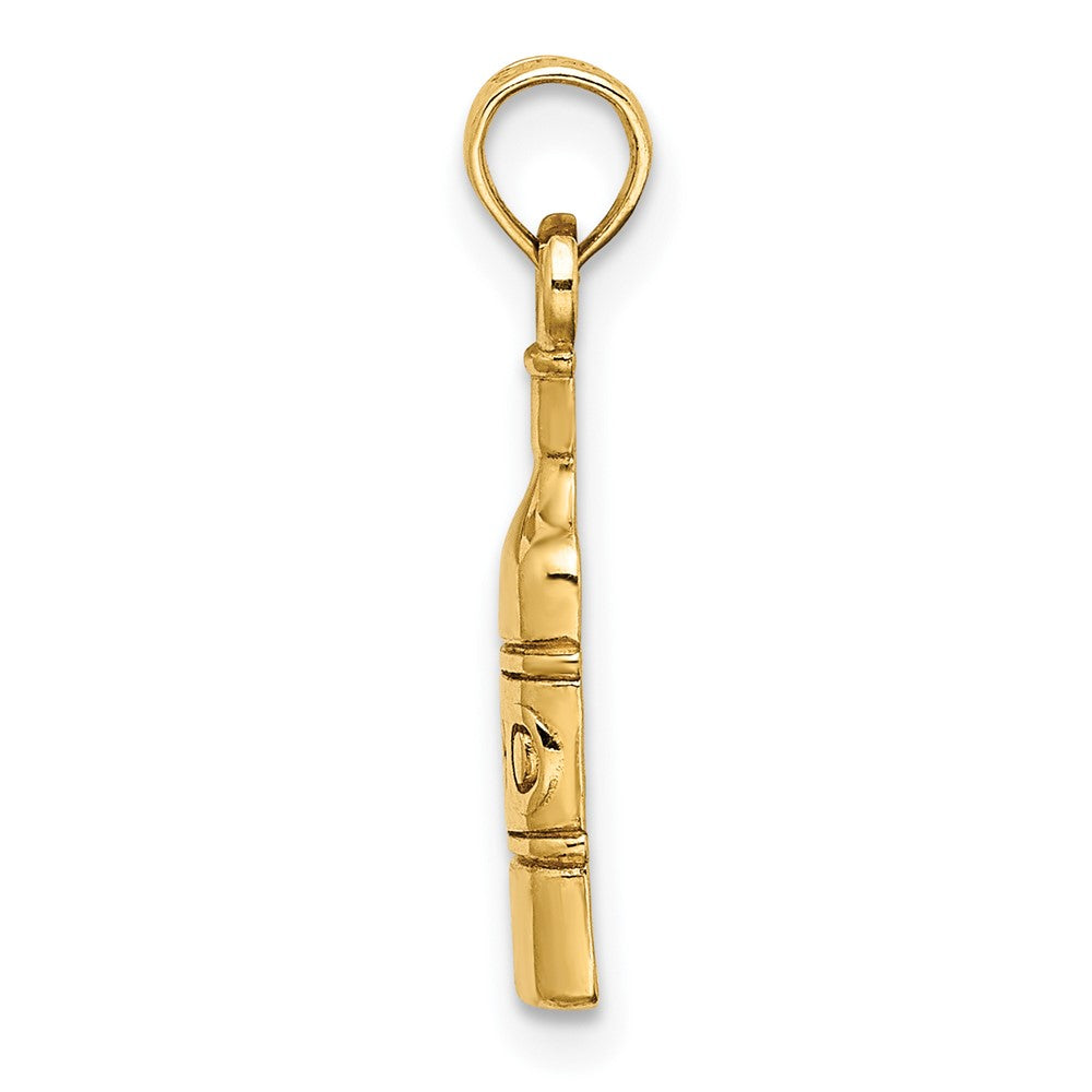 FJC Finejewelers 10 kt Yellow Gold Wine Bottle Charm 14 x 4 mm