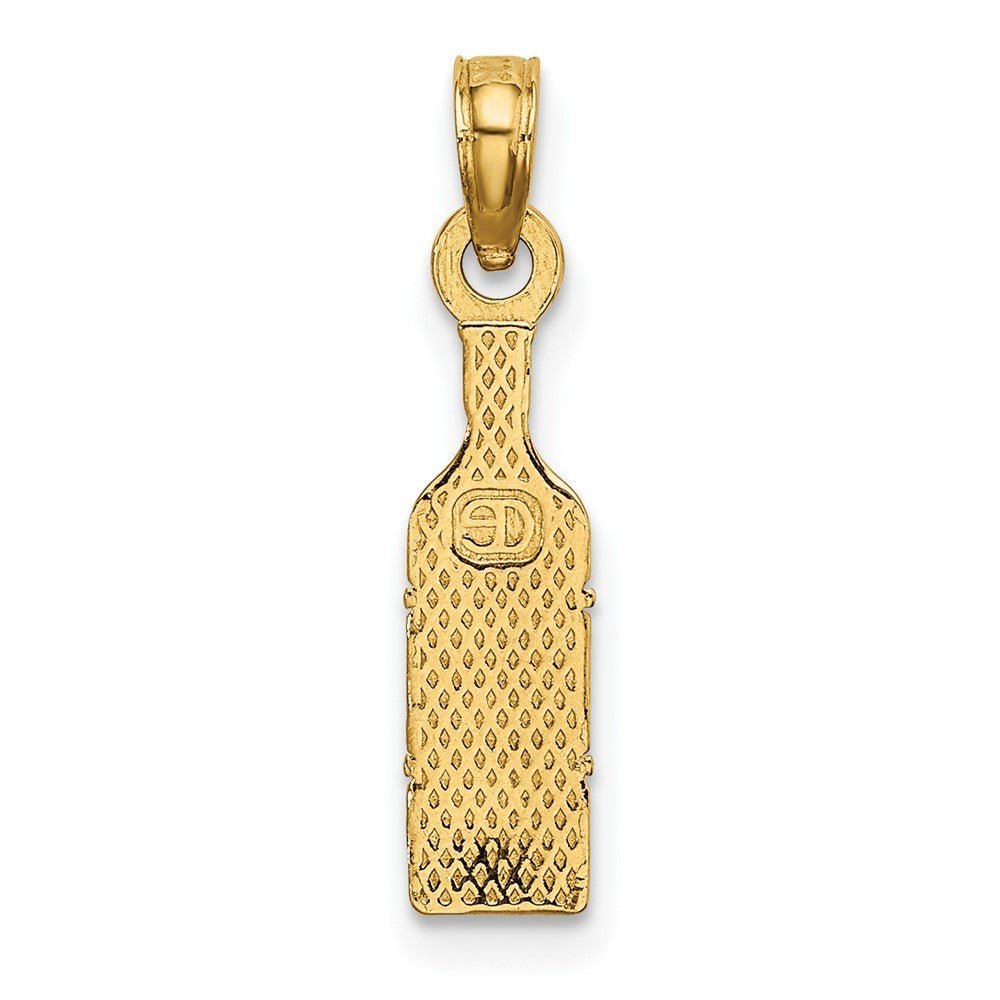 FJC Finejewelers 10 kt Yellow Gold Wine Bottle Charm 14 x 4 mm