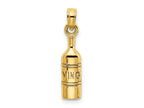 FJC Finejewelers 10 kt Yellow Gold Wine Bottle Charm 14 x 4 mm