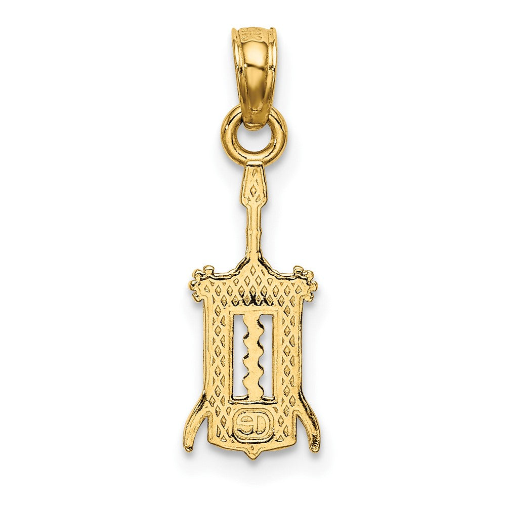 FJC Finejewelers 10 kt Yellow Gold Wine Opener Charm 14 x 6 mm