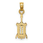 FJC Finejewelers 10 kt Yellow Gold Wine Opener Charm 14 x 6 mm