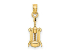 FJC Finejewelers 10 kt Yellow Gold Wine Opener Charm 14 x 6 mm