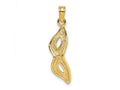FJC Finejewelers 10 kt Yellow Gold 3-D Beveled Masquerade Mask Charm 19 x 6 mm