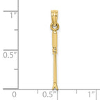 FJC Finejewelers 10 kt Yellow Gold 3-D Weeding Garden Tool Charm 20 x 2 mm