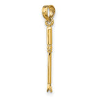 FJC Finejewelers 10 kt Yellow Gold 3-D Weeding Garden Tool Charm 20 x 2 mm