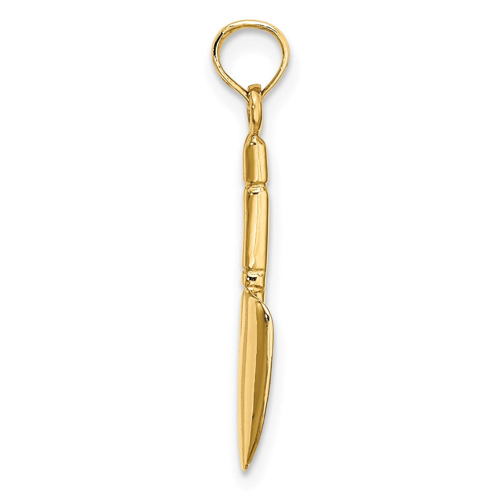 FJC Finejewelers 10 kt Yellow Gold 3-D Trowel Garden Tool Charm 20 x 5 mm