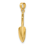 FJC Finejewelers 10 kt Yellow Gold 3-D Trowel Garden Tool Charm 20 x 5 mm